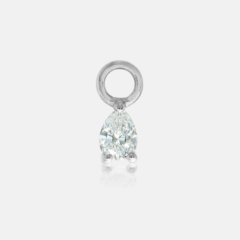 Diamond Pear Charm