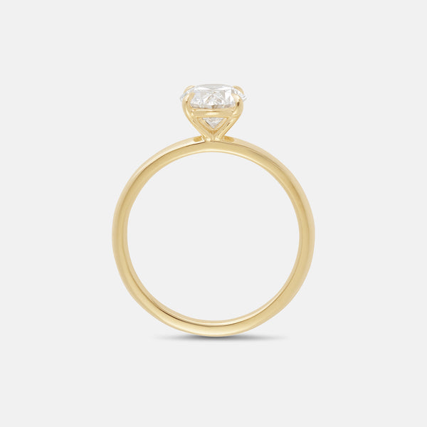 Pear Moissanite Ceremonial Solitaire