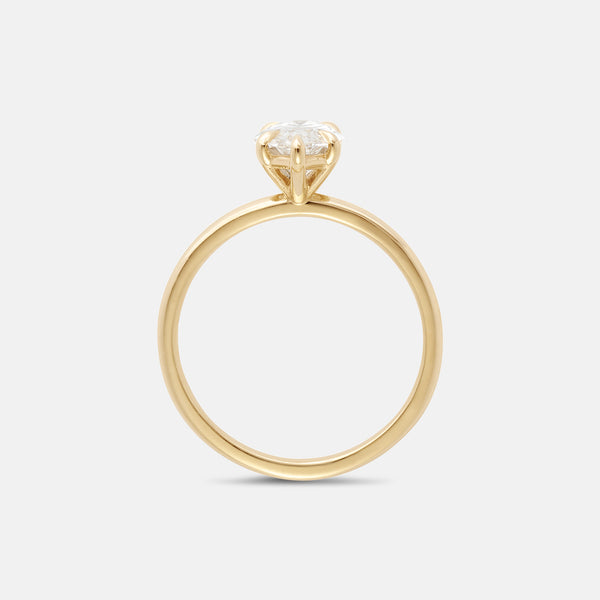 Marquise Moissanite Ceremonial Solitaire