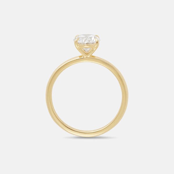 Oval Moissanite Ceremonial Solitaire