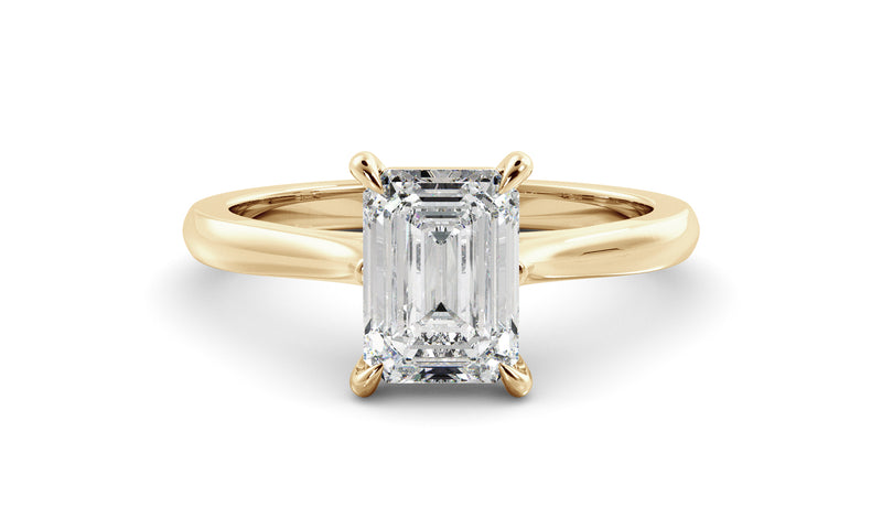 Emerald Classic Solitaire – Louise Jean Jewellery